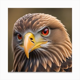 National Geographic Realistic Illustration Aigle D Or T Te En Gros Plan Portrait D Un Oiseau De Proie Gros Plan 1 Canvas Print