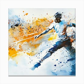 Soccer Player In Action Canvas Print