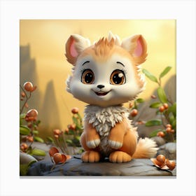 Cute Fox 114 Canvas Print