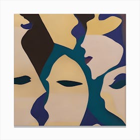 Abstract Facial Canvas Print