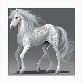 White Horse 2 Canvas Print