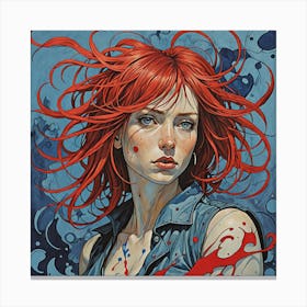 Red Haired Girl 1 Canvas Print