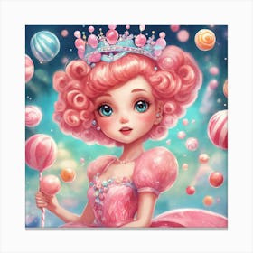 Lollipop Princess Canvas Print
