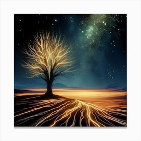 Tree of lights Canvas Print