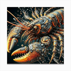 Lobster Art Canvas Print