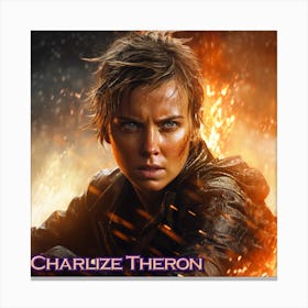 Charlize Theron Canvas Print