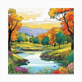 Autumn Landscape 14 Canvas Print