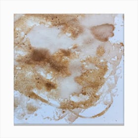Coffee Splatter. Coffee grunge Canvas Print