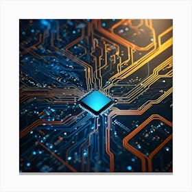 Circuit Board 43 Canvas Print