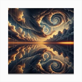 Spiral Clouds Canvas Print