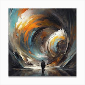 Abstract Of A Tunnel Canvas Print