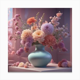 Vase Of Flowers 1 Canvas Print