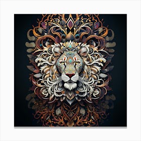 Lion Art Canvas Print