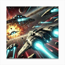 A Dynamic And Action Packed Depiction Of The Kuipe Canvas Print