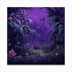 Purple Jungle Canvas Print