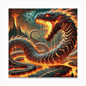 Pyro Wyrms Canvas Print