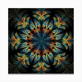 Fractal Flower Fantasy Floral 5 Canvas Print