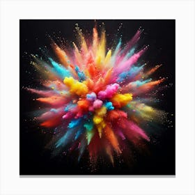 Colorful Powder Explosion 16 Canvas Print