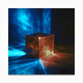 Cube In The Light Canvas Print