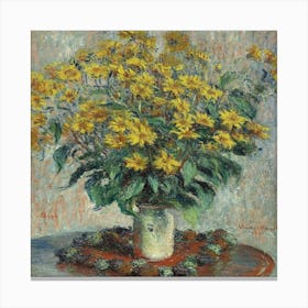 Jerusalem Artichoke Flowers (1880) Canvas Print