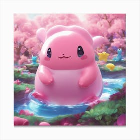Pokemon Pink Canvas Print