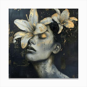 Gold Lily Canvas Print