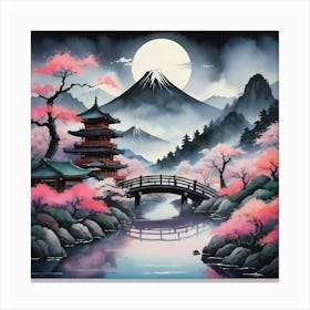 Japanese Landscape 5 Canvas Print