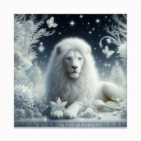 White Lion 1 Canvas Print