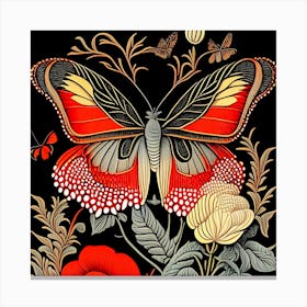 Red Butterfly Canvas Print