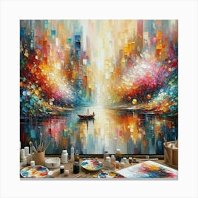 Abstract painting art decoration 8 Canvas Print