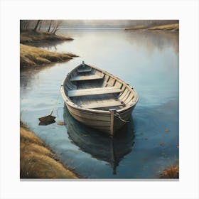 Boat In The Water Art Print 1 Canvas Print