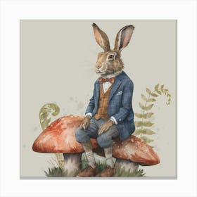 Watercolour Wonderland Hare Canvas Print