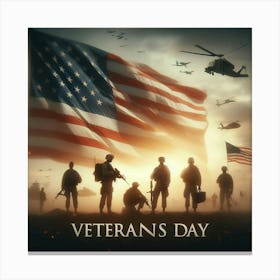 Honoring Those Who Served: A Salute to the Brave Men and Women Who Have Sacrificed for Our Freedom on Veterans Day Canvas Print