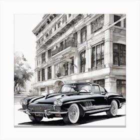 Chevrolet Corvette 4 Canvas Print