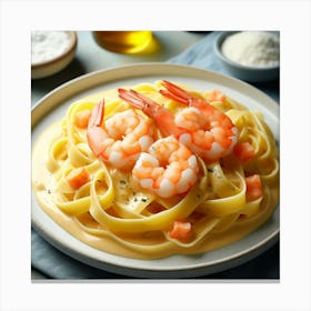 Pasta With Shrimp 3 Canvas Print