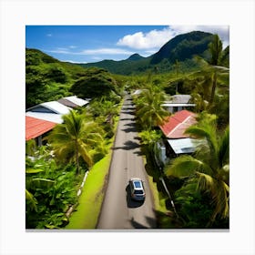 Plant Community Vegetation Window Car Holiday Maker Drone District Tour Tourism Rural Walk (2) Canvas Print