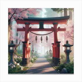 Japanese Tori Gate Canvas Print