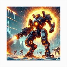 Blazing Armor Canvas Print