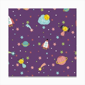 Space Rockets Canvas Print