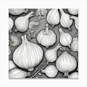Onion Pattern Canvas Print