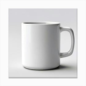 Mock Up Mug Blank Plain Ceramic Customizable Unadorned Empty Clean Simple Minimalist Mo (13) Canvas Print