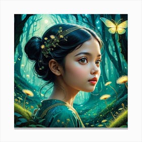 Fairytale Girl Canvas Print