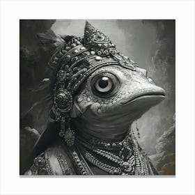 Frog King Fairytale Canvas Print