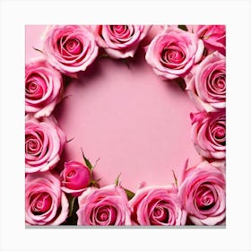 Pink Roses 11 Canvas Print