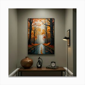 Autumn Road Canvas Print