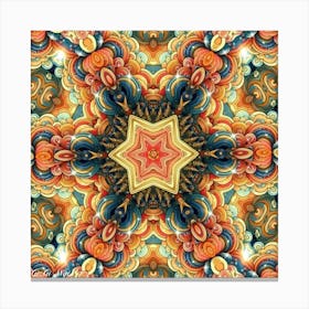 Psychedelic Mandala 84 Canvas Print