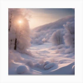 Winter Landscape 4 Canvas Print