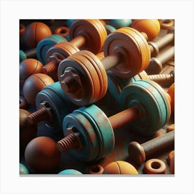 Dumbbells Canvas Print