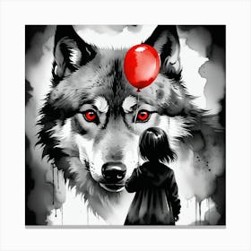 Red Wolf Canvas Print