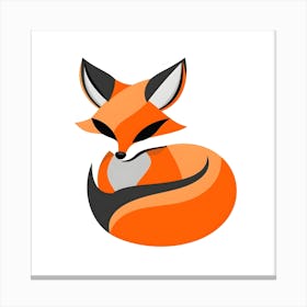 Fox Logo Canvas Print